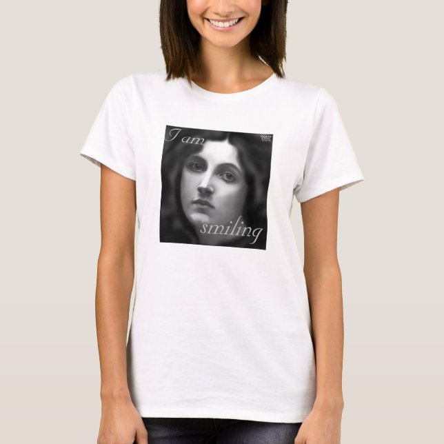 'I AM smiling' Bitchy Resting Face/ Goth/ Autism T-Shirt (Front)