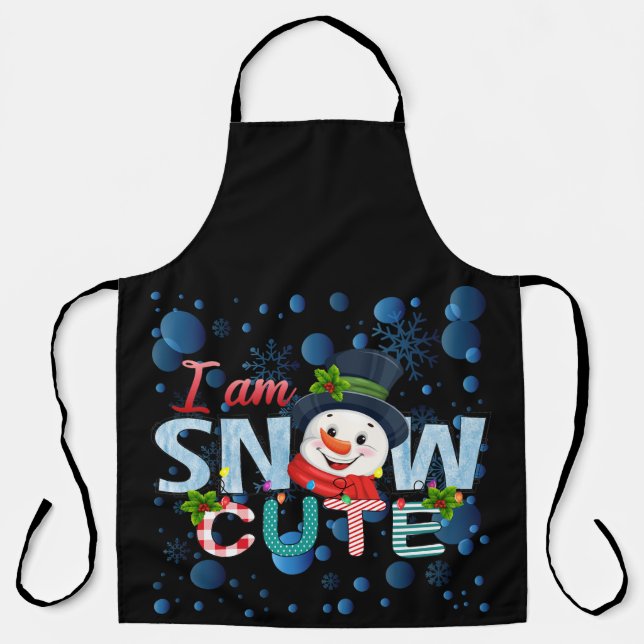 I Am Snow Cute Apron (Front)