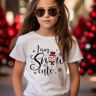 I am Snow Cute Holiday Snowman Christmas T-Shirt