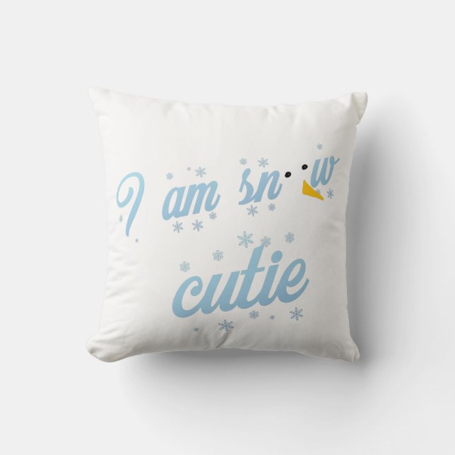 I am snow cutie  cushion (Front)