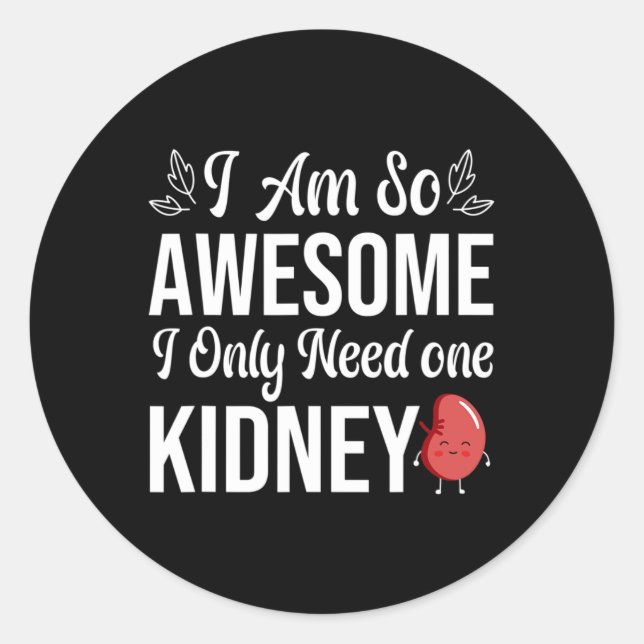 I Am So Awesome  Classic Round Sticker (Front)