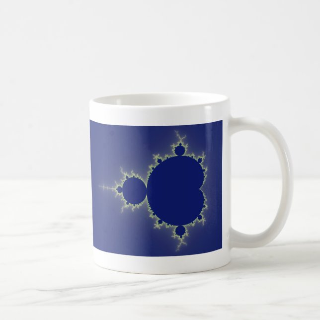 I Am So Blue - Fractal Coffee Mug (Right)