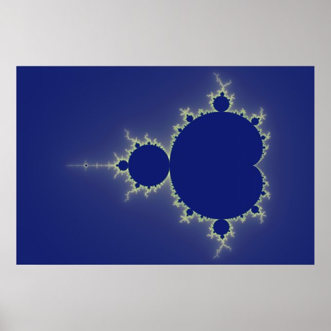 I Am So Blue - Fractal Poster (Front)
