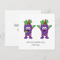 'I Am So Grape-ful For You' Sweet Playful Charming