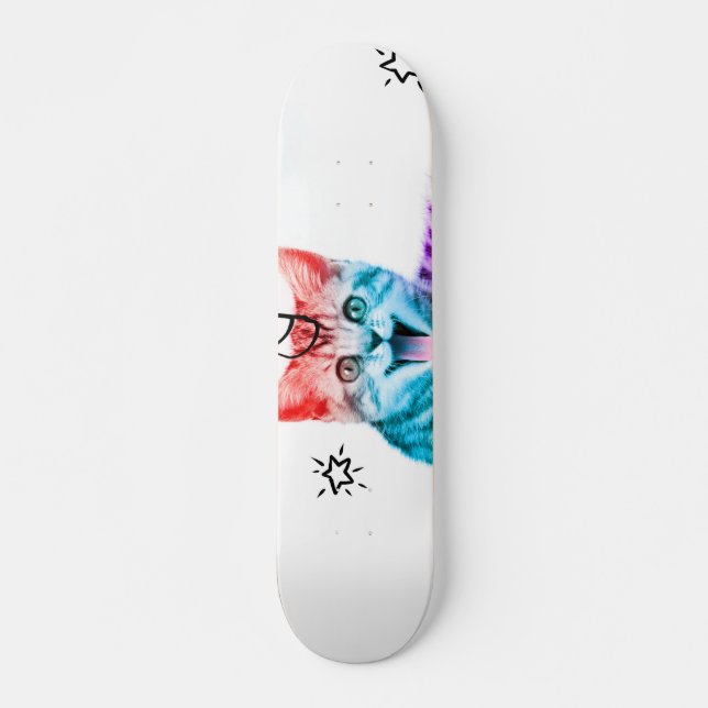I am so meowgical ! skateboard (Front)