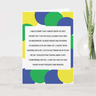 I Am So Sorry, Empathy Card