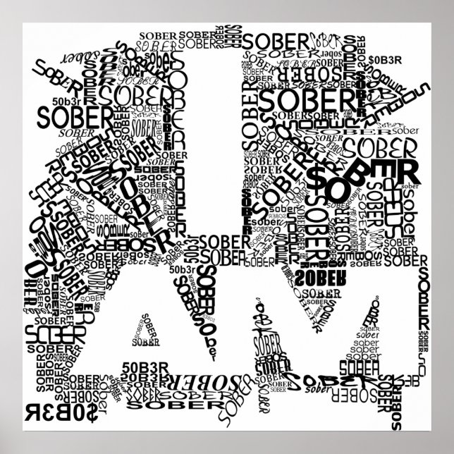 I AM SOBER POSTER (Front)
