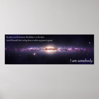 I am somebody - Inspirational Panoramic Poster