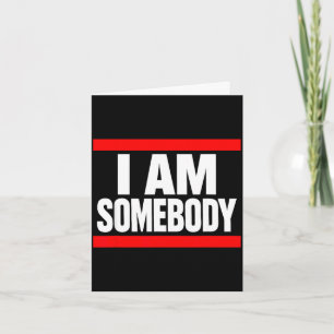 I am somebody positive affirmation retro  card