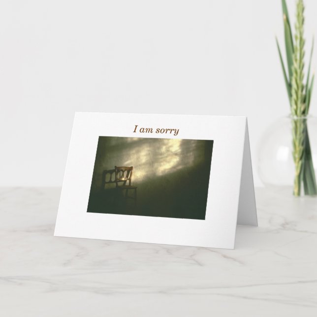 I am sorry card (Front)