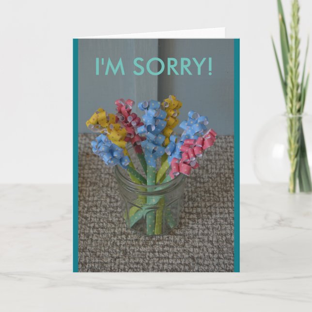 I am sorry greeting card (Front)