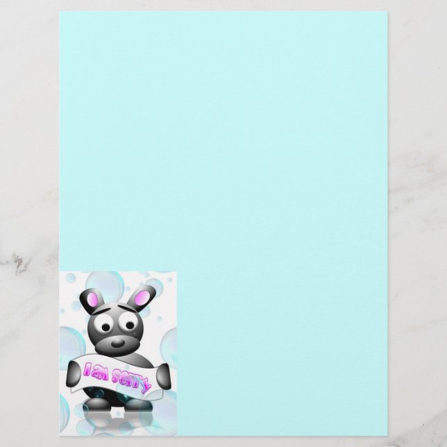 I Am Sorry Letterhead (Front)