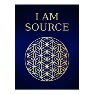 I Am Source Sacred Geometry Wall Art