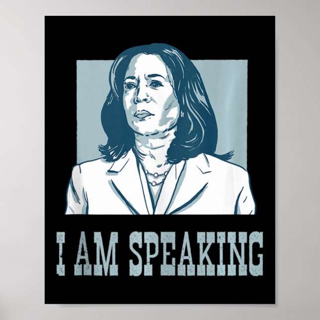 I Am Speaking Harris Wheimer Presidential Election Poster (Front)