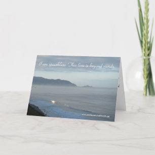 I am speechless, Condolence Card