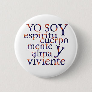 I am Spirit Body  Esp 6 Cm Round Badge