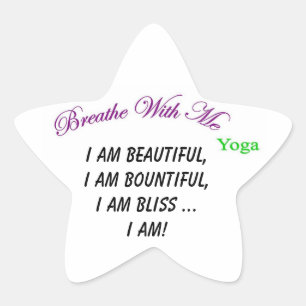 "I Am" Star Sticker