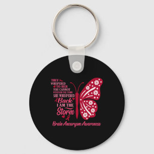 I Am Storm Brain Aneurysm Awareness Month Support Key Ring