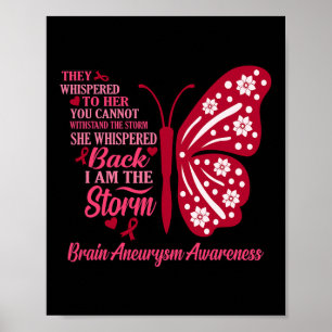 I Am Storm Brain Aneurysm Awareness Month Support Poster