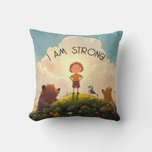 I Am Strong Boys Affirmation Cushion