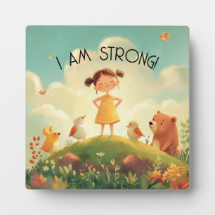 I Am Strong - Girls Empowerment Plaque