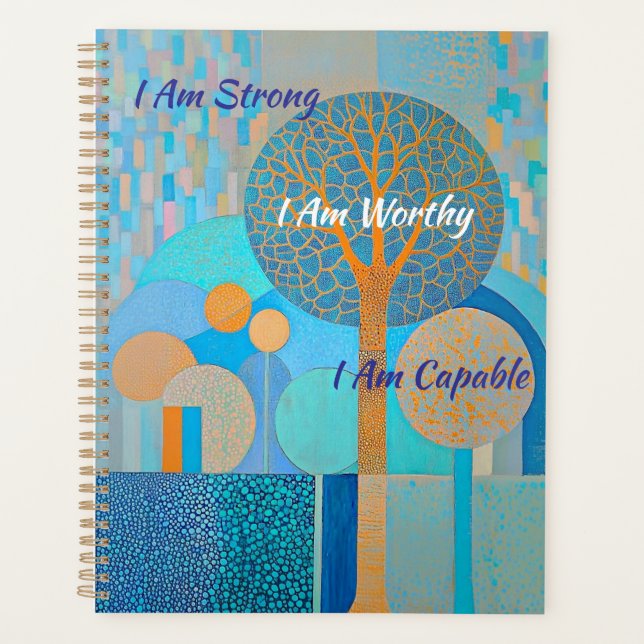 I Am Strong I Am Worthy, I Am Capable Planner (Front)