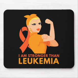 I Am Stronger Than Leukaemia Awareness Cancer Surv Mouse Pad