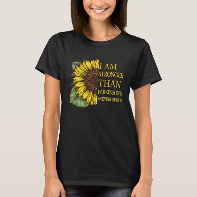 I am stronger than Parkinson's Disease Awareness T-Shirt (Front)