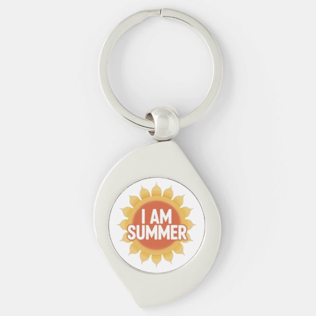 I Am Summer Key Ring (Front)