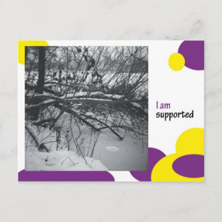 I am supported postcard