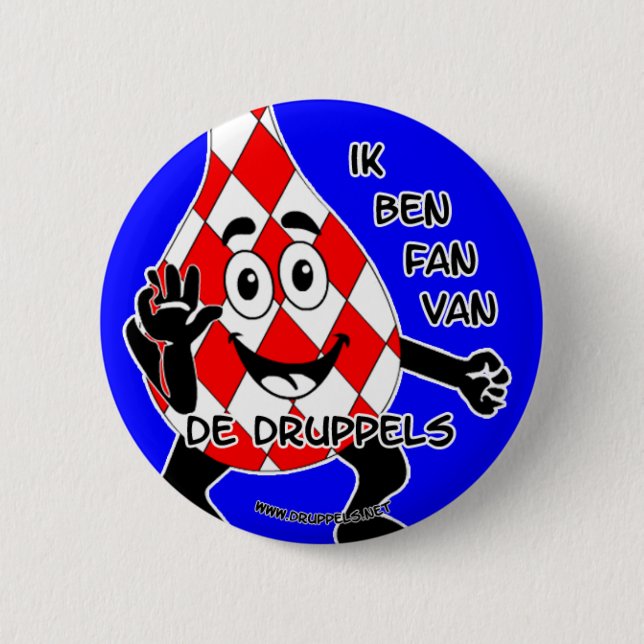 I am SUPPORTER of the drops - 6 Cm Round Badge (Front)