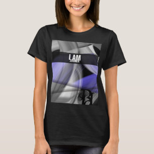 I AM T-Shirt Trend Abstract Lavender Violet