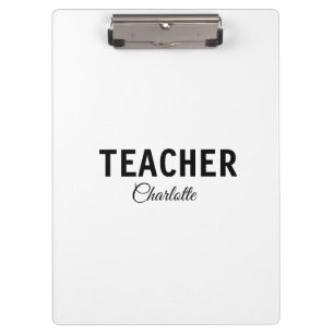 I am teacher school Collegeadd your name text simp Clipboard
