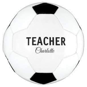 I am teacher school Collegeadd your name text simp Soccer Ball