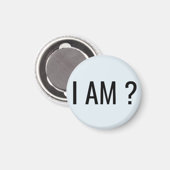 I AM Text  Magnet (Front/Back)