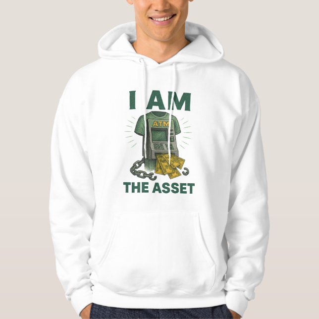 I Am The Asset ATM Wealth Empowerment Sketch Hoodie (Front)