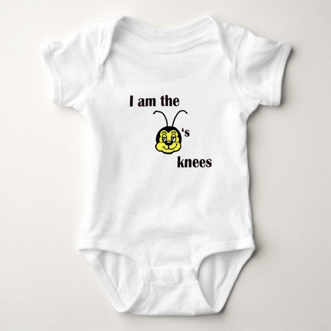 "I am the bee's knees"  Baby Bodysuit (Front)
