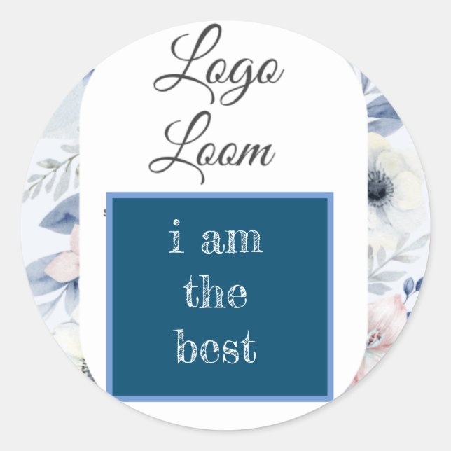 i am the best sticker. classic round sticker (Front)