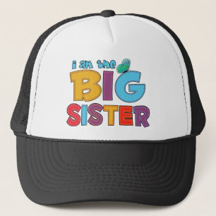I am the Big Sister Butterfly Trucker Hat