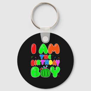 I Am The Birthday Boy Funny Watermelon Birthday Fa Key Ring