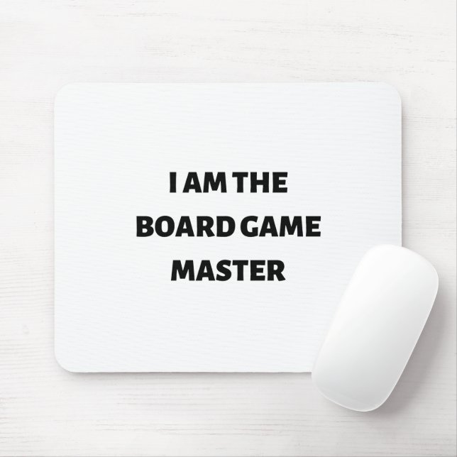 I am the board game master mouse pad (With Mouse)