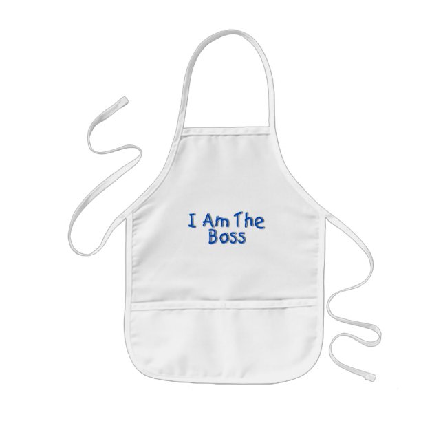 I Am The Boss Kids Apron (Front)