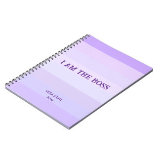 i am the boss Spiral Photo Notebook