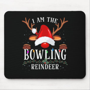I Am The Bowling Reindeer Christmas Family Mouse Pad