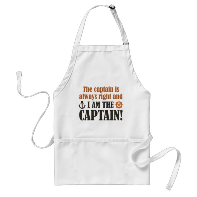 I Am The Captain Standard Apron (Front)