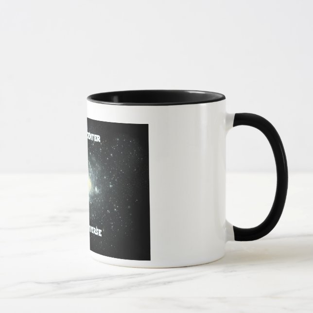 I am the centre of my universe mug black (Right)