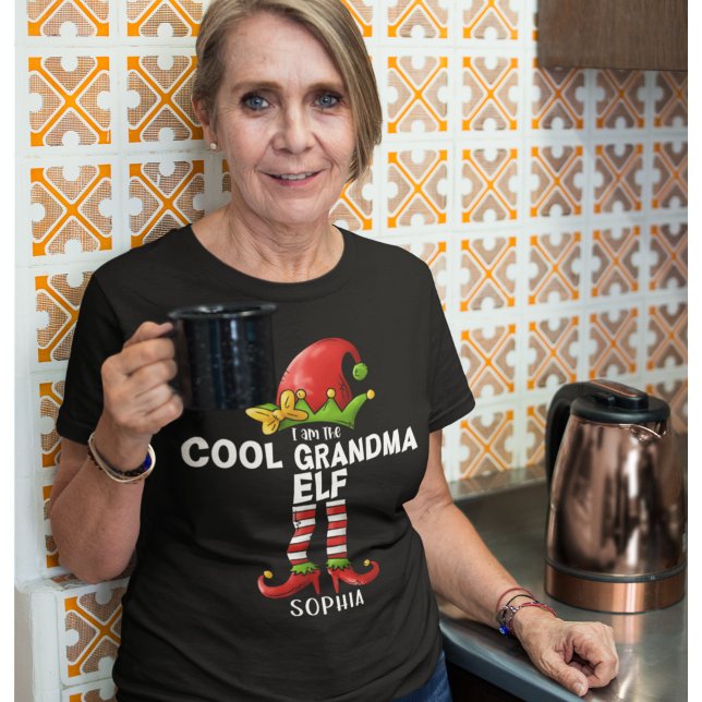 I am The Cool Grandma Elf Funny Elf T-Shirt (Creator Uploaded)