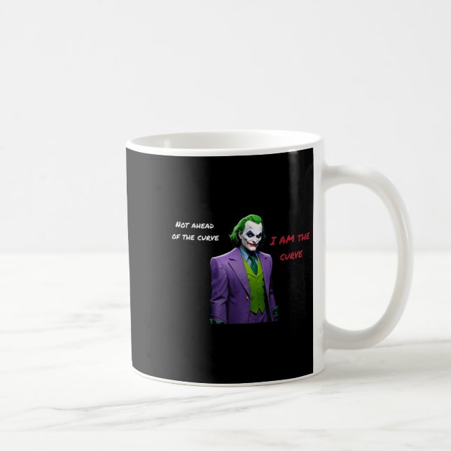 I Am The Curve Villain Halloween Anti Hero Aesthet Coffee Mug (Right)