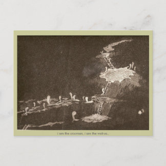 i am the eggman postcard