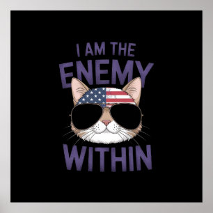 I Am the Enemy Within Bold Statement for 2024 Poster